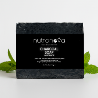 Handcrafted Charcoal Soap - NutraNova