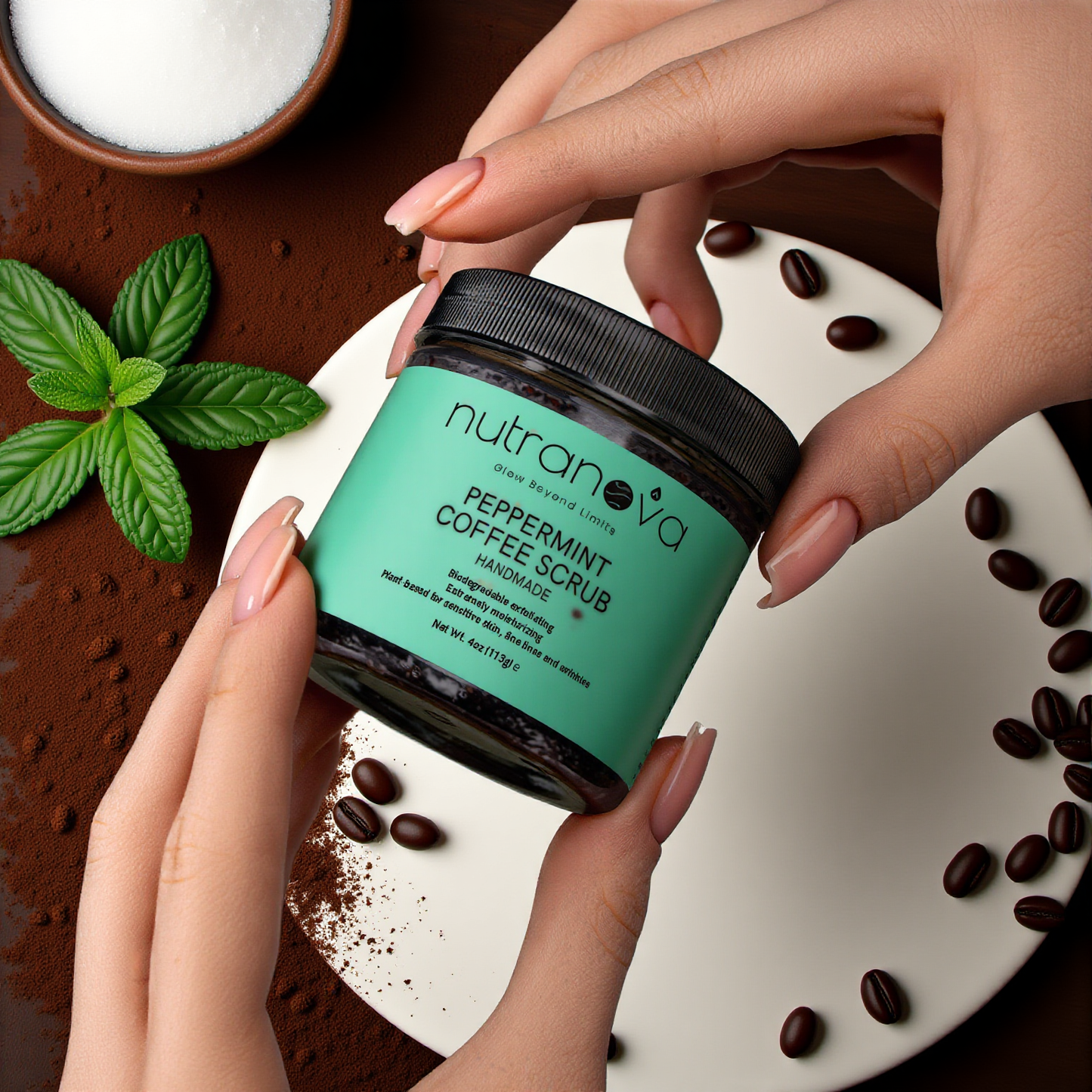 Peppermint Coffee Scrub