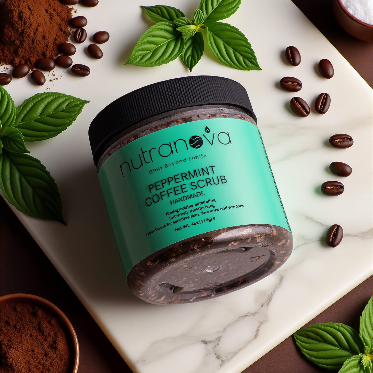 Peppermint Coffee Scrub