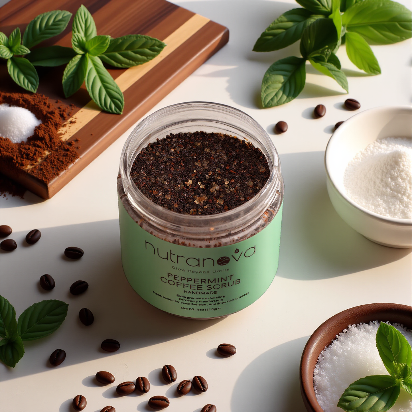 Peppermint Coffee Scrub