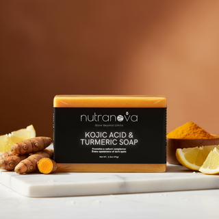 Handcrafted Kojic Acid & Turmeric Soap - NutraNova