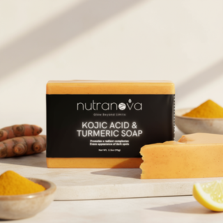 Handcrafted Kojic Acid & Turmeric Soap - NutraNova