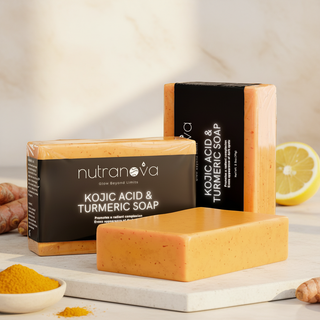 Handcrafted Kojic Acid & Turmeric Soap - NutraNova