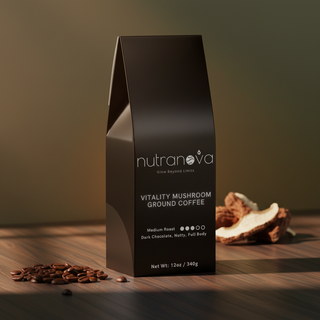 Vitality Mushroom Ground Coffee (Medium Roast) - NutraNova