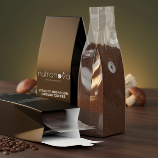 Vitality Mushroom Ground Coffee (Medium Roast) - NutraNova