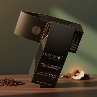 Vitality Mushroom Ground Coffee (Medium Roast) - NutraNova