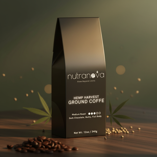 Hemp Harvest Ground Coffee (Medium Roast) - NutraNova