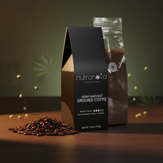 Hemp Harvest Ground Coffee (Medium Roast) - NutraNova