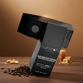 Golden Nut Toffee Coffee Beans (Medium Roast) - NutraNova