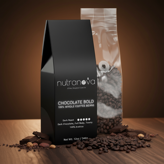 Chocolate Bold Coffee Beans (Dark Roast) - NutraNova