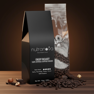 Deep Roast Coffee Beans (Dark Roast) - NutraNova