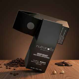 Deep Roast Coffee Beans (Dark Roast) - NutraNova