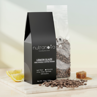 Lemon Glaze Coffee Beans (Light Roast) - NutraNova