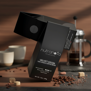 Velvet Cocoa Coffee Beans (Medium Roast) - NutraNova