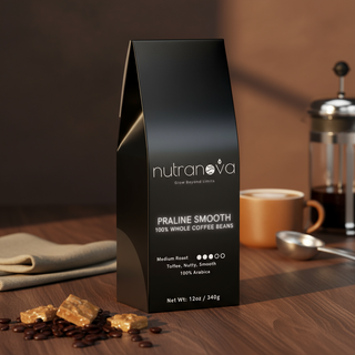 Praline Smooth Coffee Beans (Medium Roast) - NutraNova
