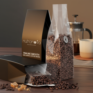 Praline Smooth Coffee Beans (Medium Roast) - NutraNova