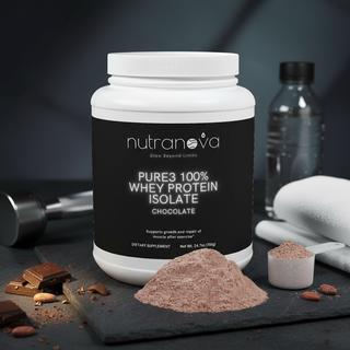 Pure3 100% Whey Protein Isolate (Chocolate) - NutraNova