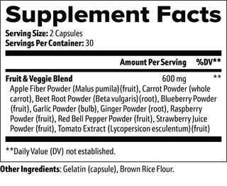 Fruits and Veggie Capsules - NutraNova